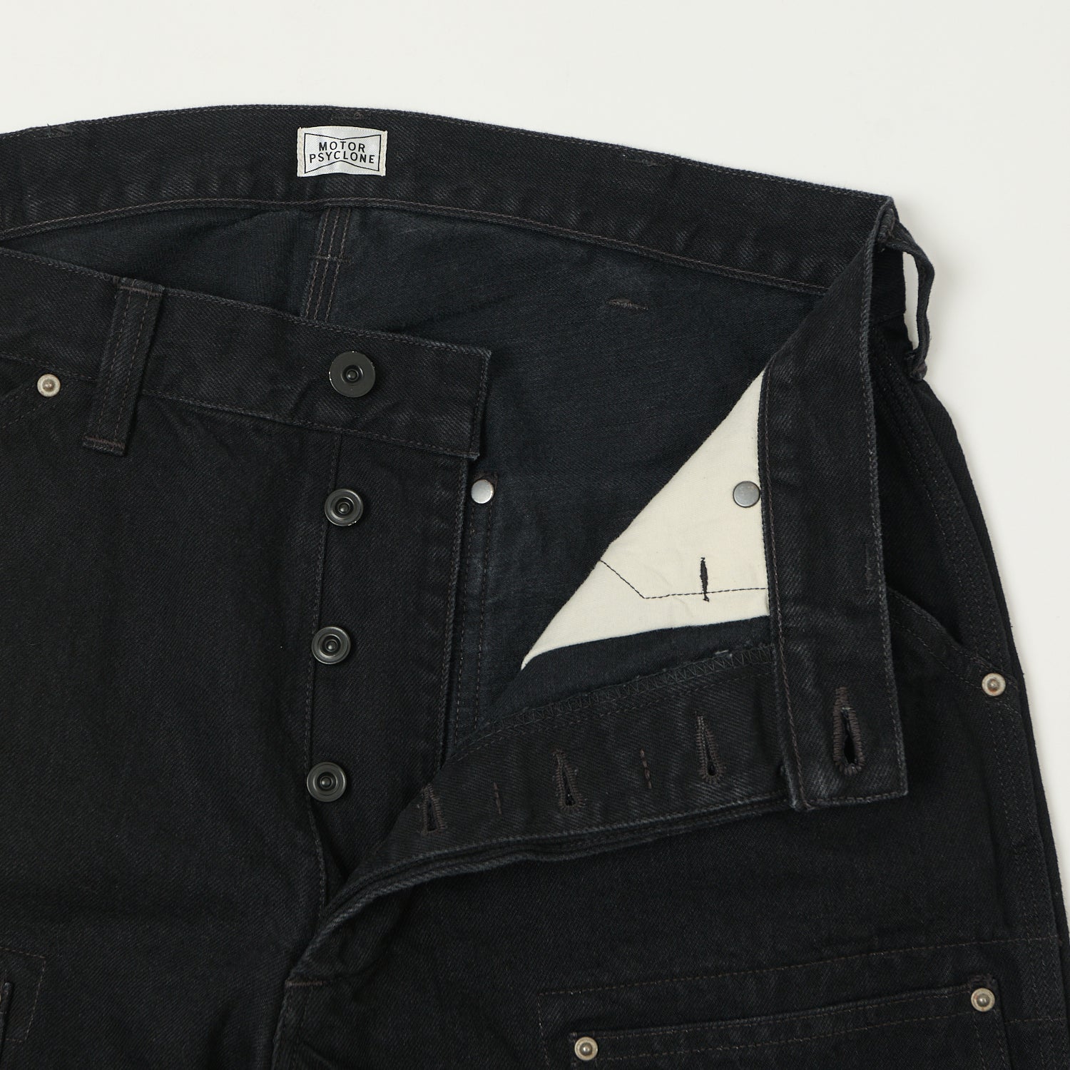 Freewheelers & Co Motor Psyclone 'Bakersfield' Trousers - Rude Black