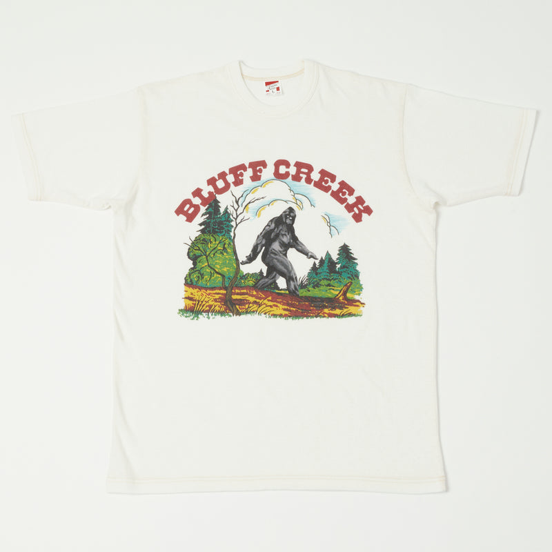 Freewheelers 2325018 'Bluff Creek Bigfoot' Tee - Skull White