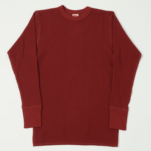 Freewheelers & Co Power Wear Crew Neck L/S Thermal - Earthy Red