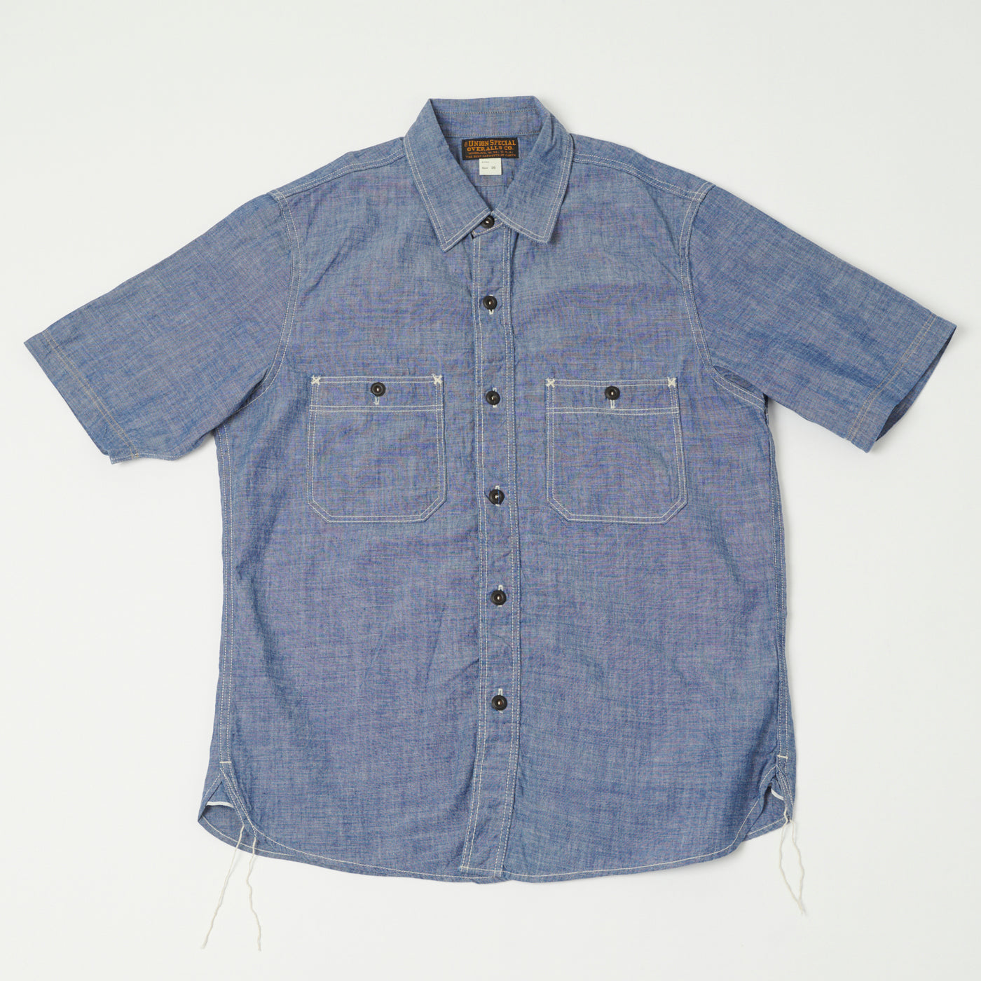Freewheelers & Co Union Special Overalls 'Head Man' Cut Sleeve Shirt - Vintage Indigo