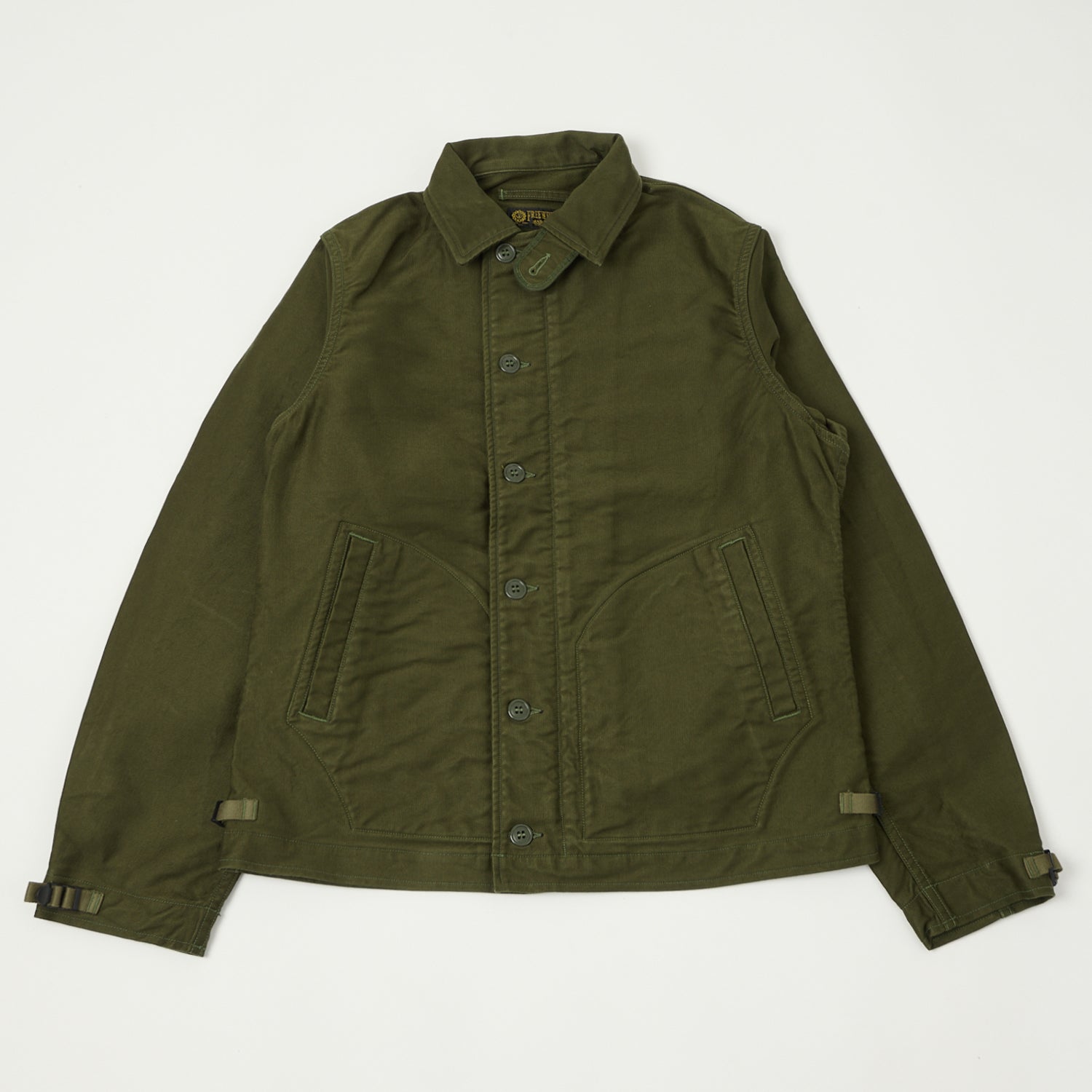 Freewheelers & Co Deck Worker Jacket - Dark Khaki Green