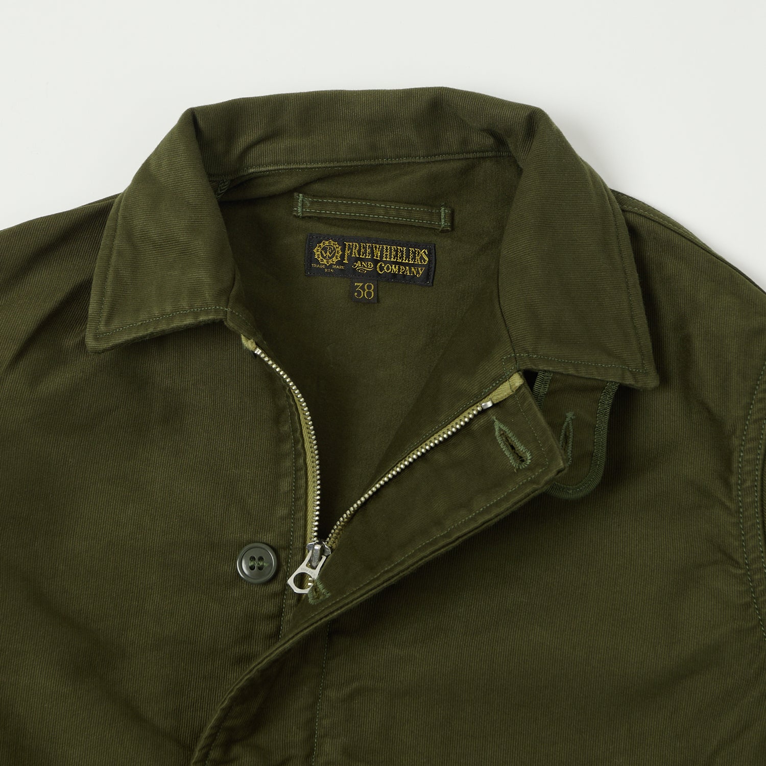 Freewheelers & Co Deck Worker Jacket - Dark Khaki Green – SON OF A