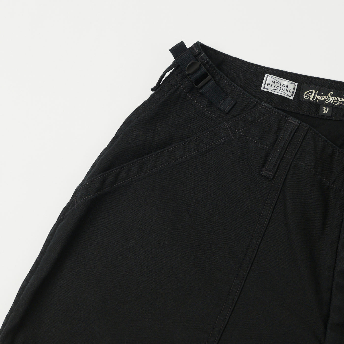 Freewheelers & Co Motor Psyclone 'Garage Crew' Work Short - Black