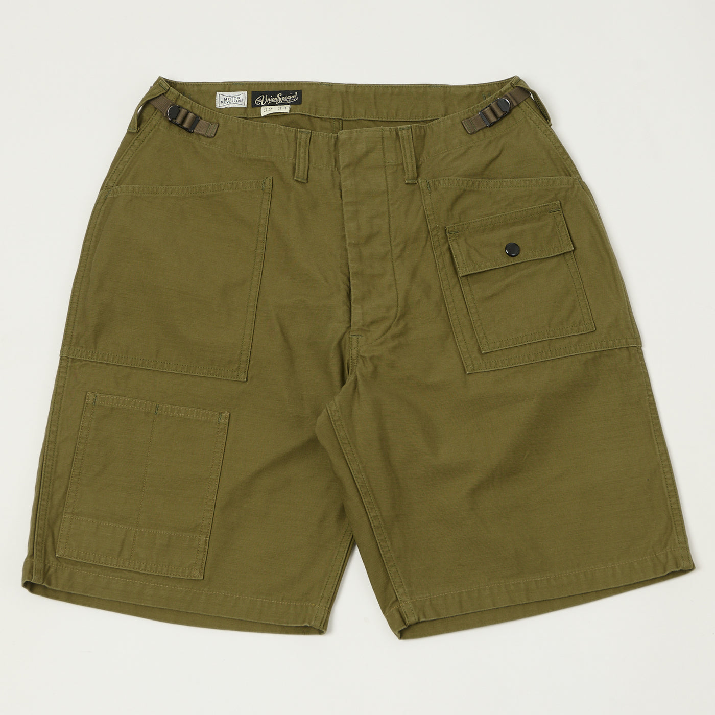 Freewheelers & Co Motor Psyclone 'Grunts' Shorts - Olive