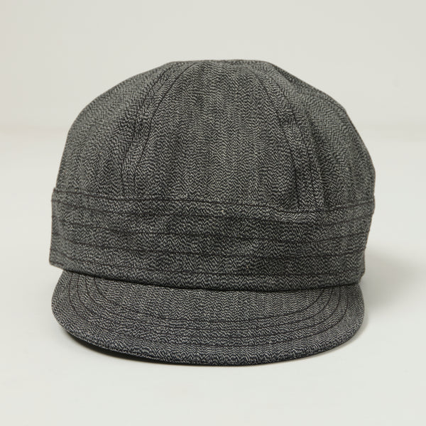 Freewheelers & Co Union Special Overalls 'Guthrie' Chambray Cap - Black Pepper