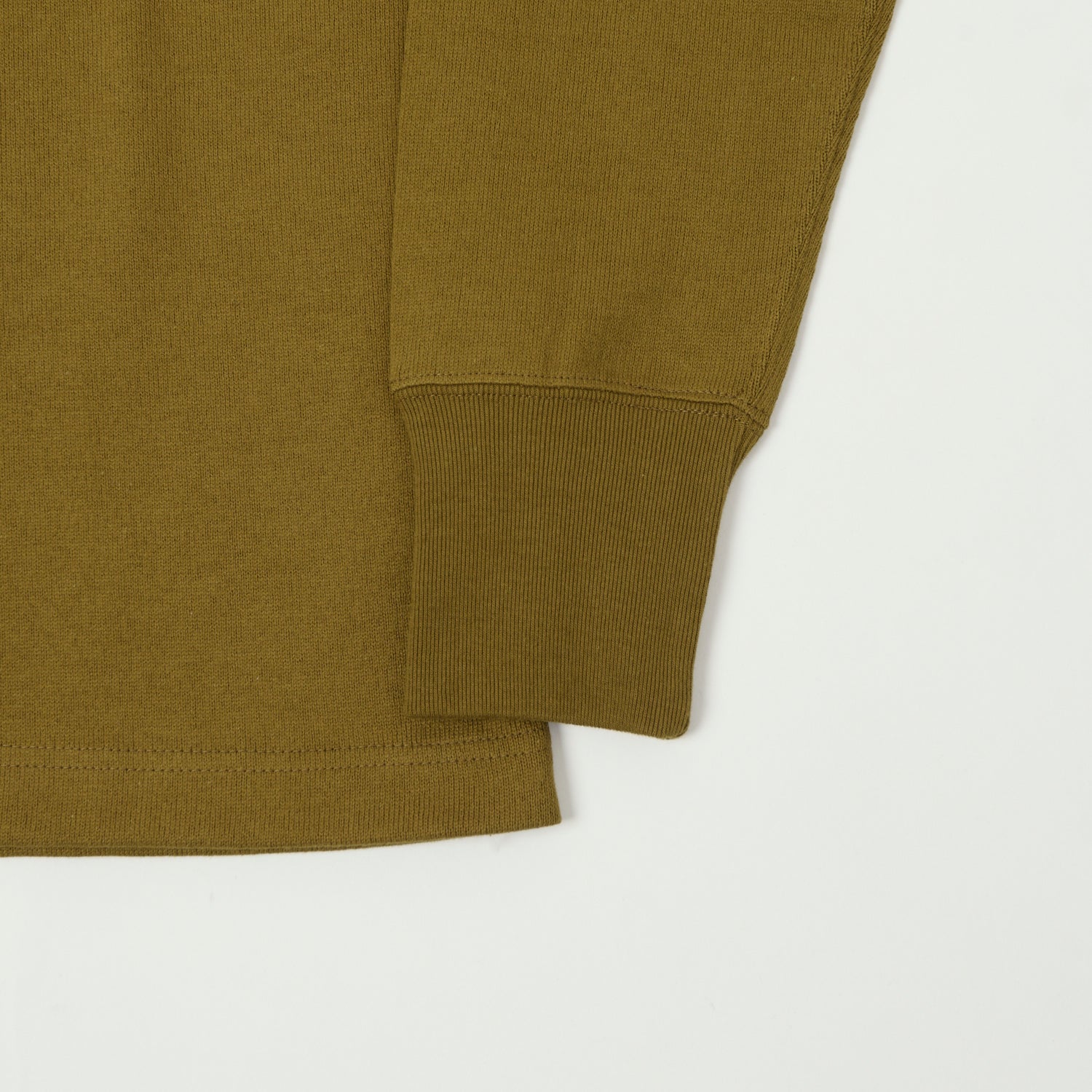 Freewheelers & Co Power Wear Long Sleeve Henley - Olive Drab