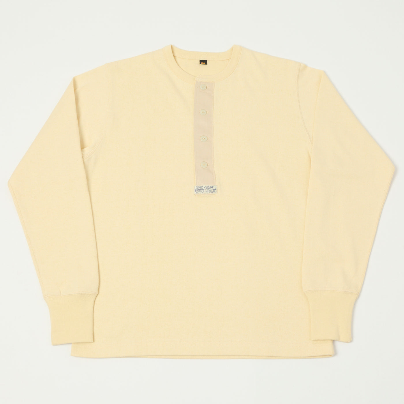 Freewheelers & Co Power Wear Long Sleeve Henley - Straw Cream