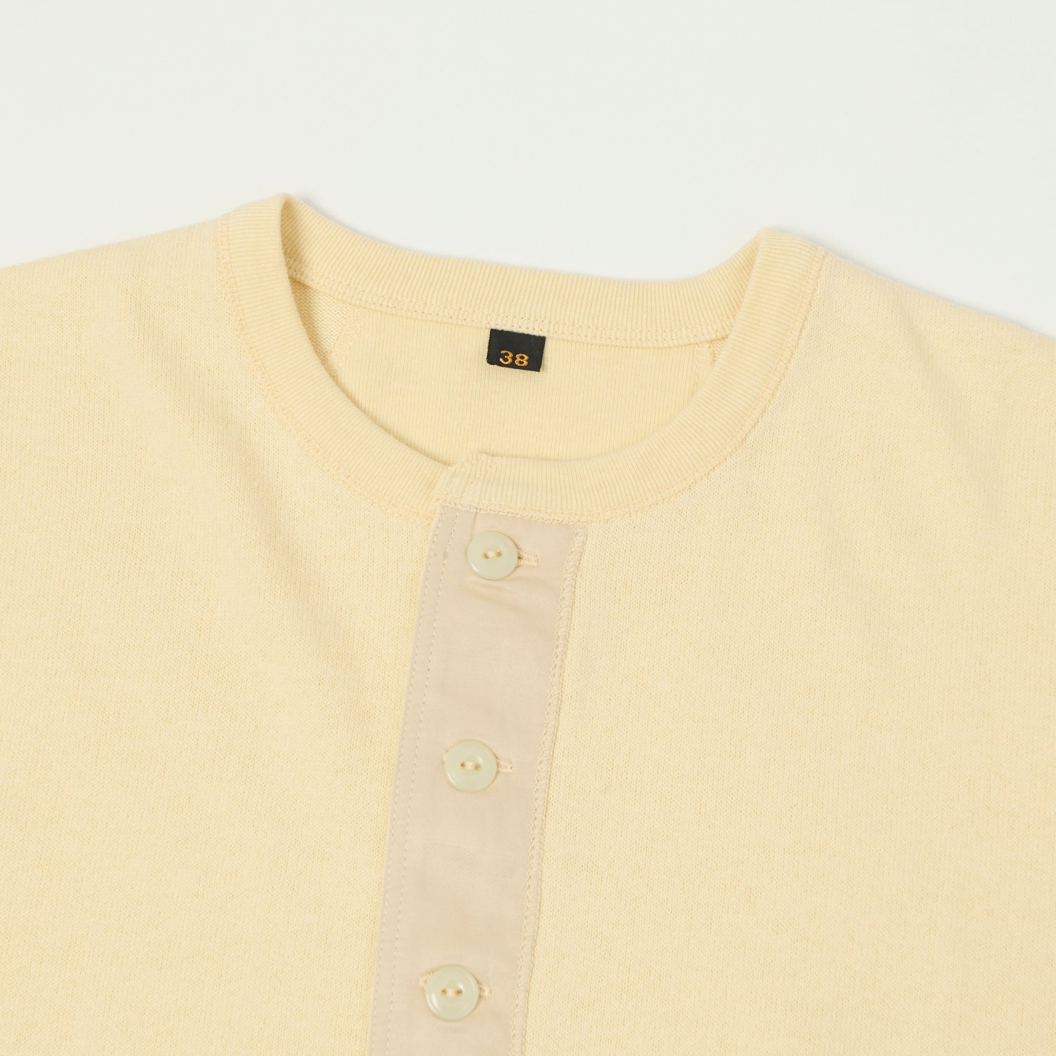 Freewheelers & Co Power Wear Long Sleeve Henley - Straw Cream