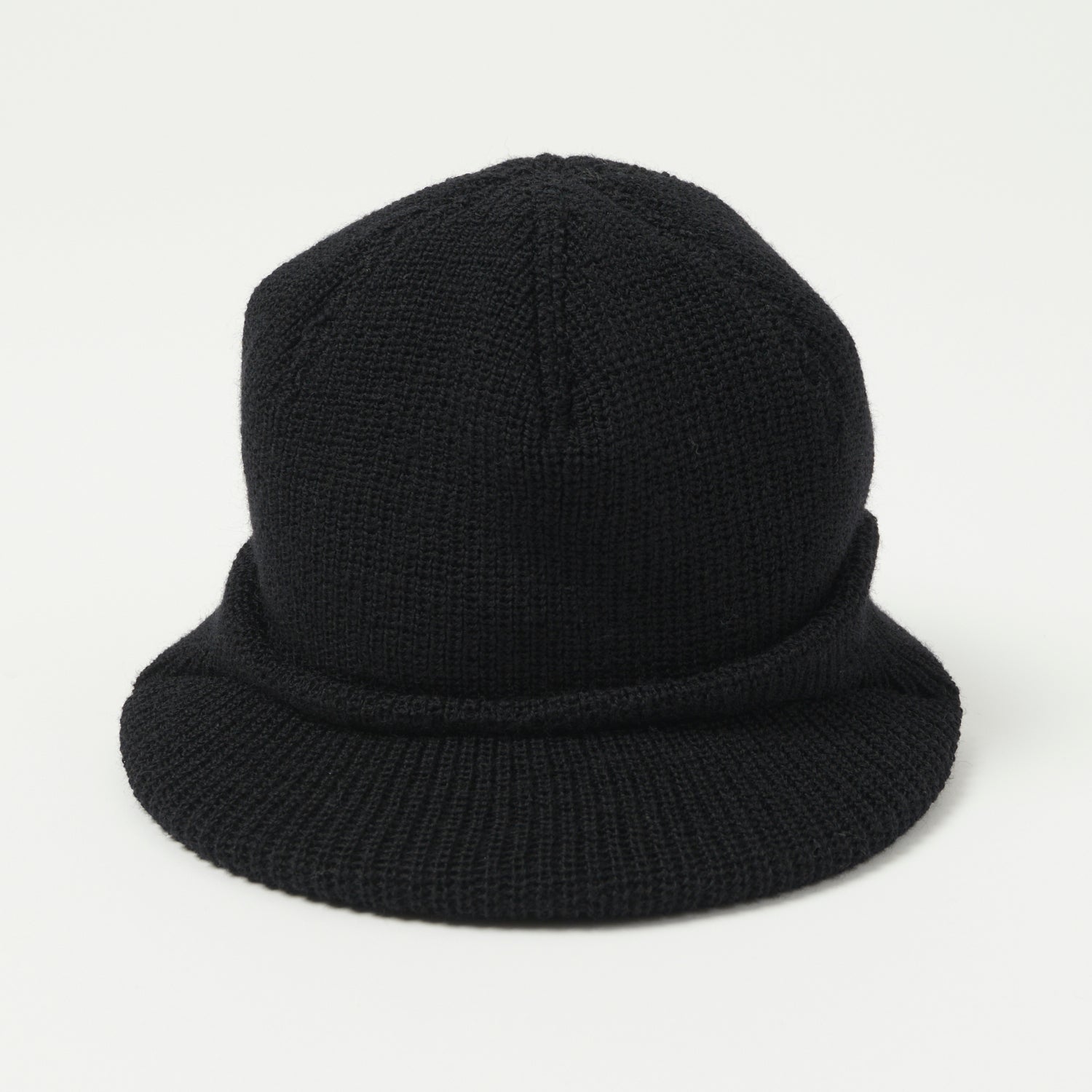 Freewheelers & Co M-1941 Wool Knit Jeep Cap - Black