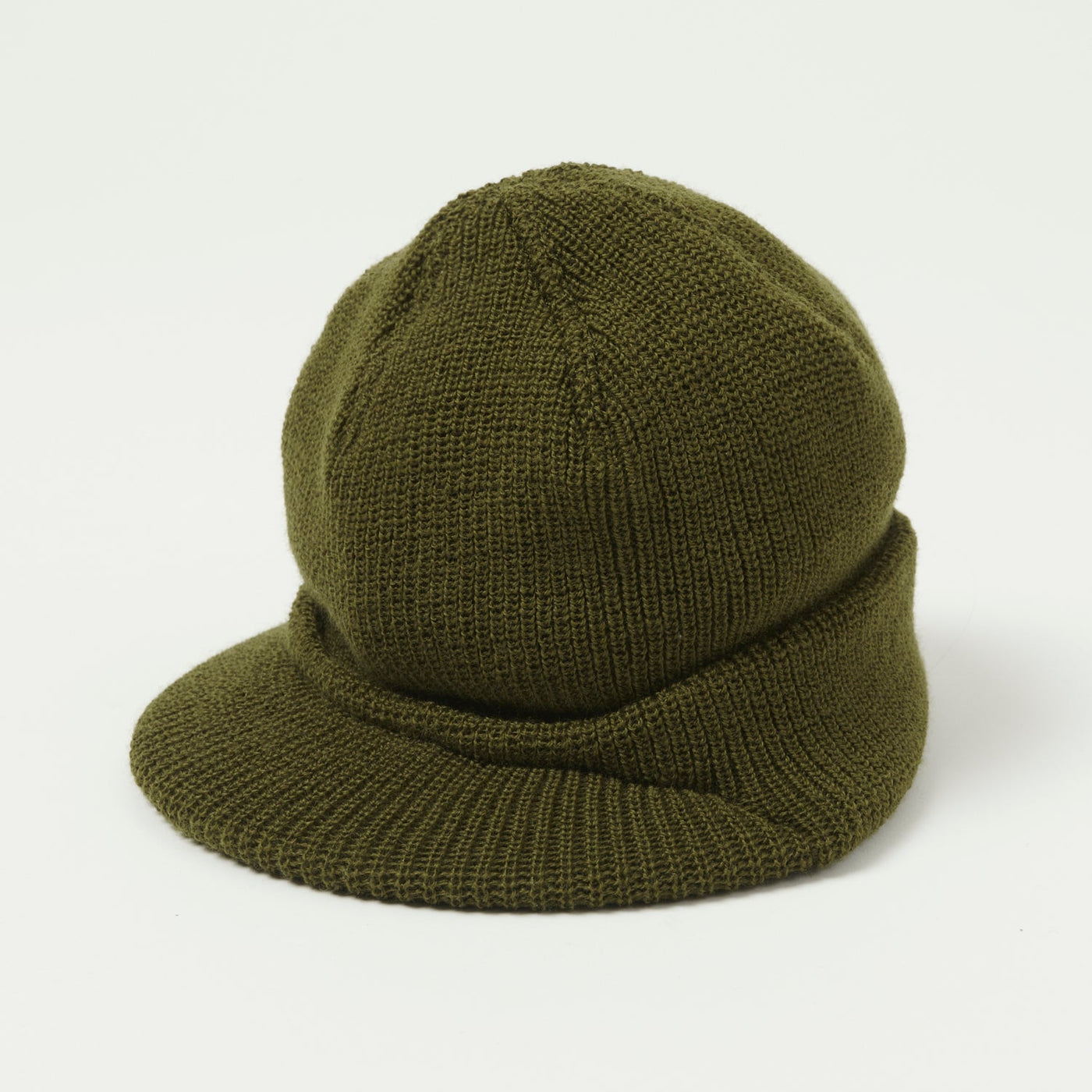 Freewheelers Co M-1941 Wool Knit Jeep Cap Olive SON OF A STAG