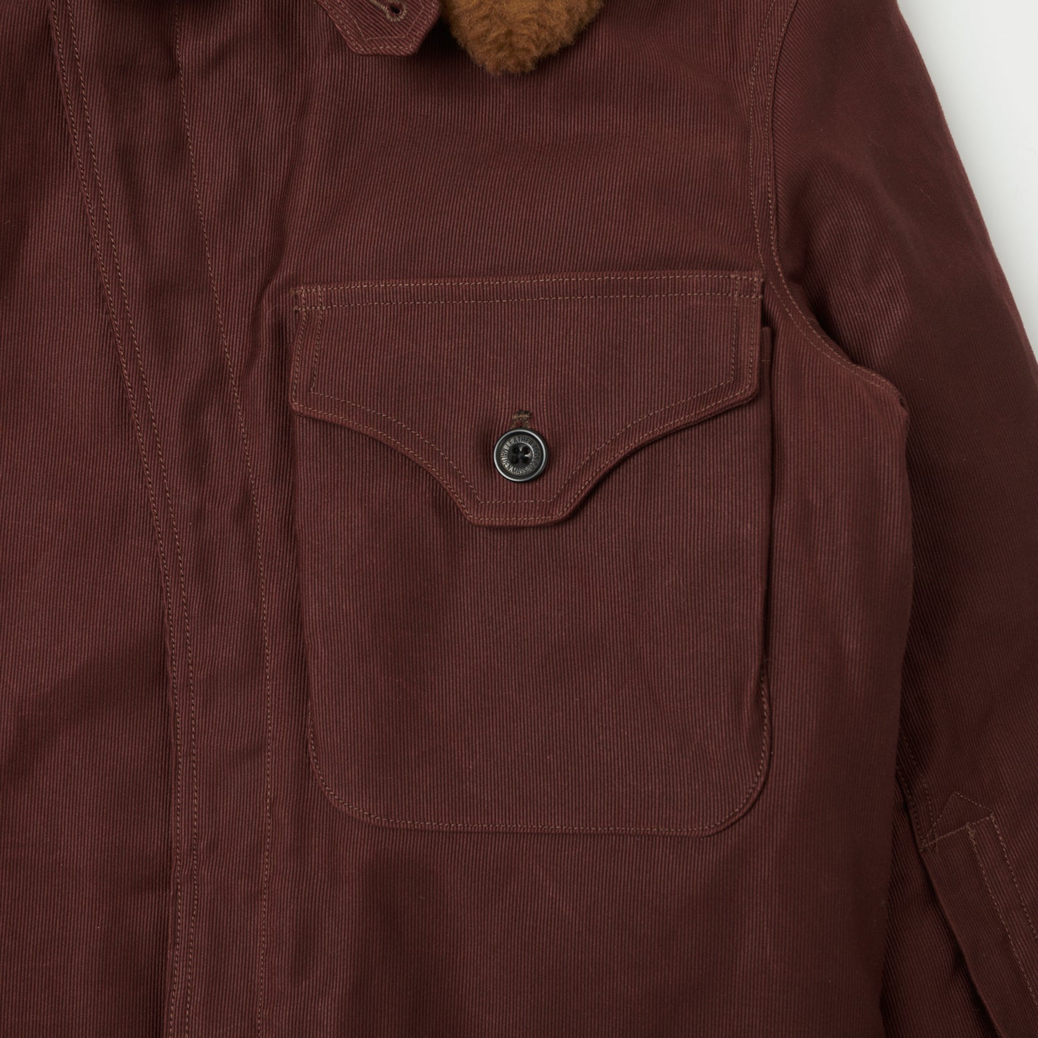 Freewheelers & Co 'Wind Master' Winter Flying Jacket - Red Brown