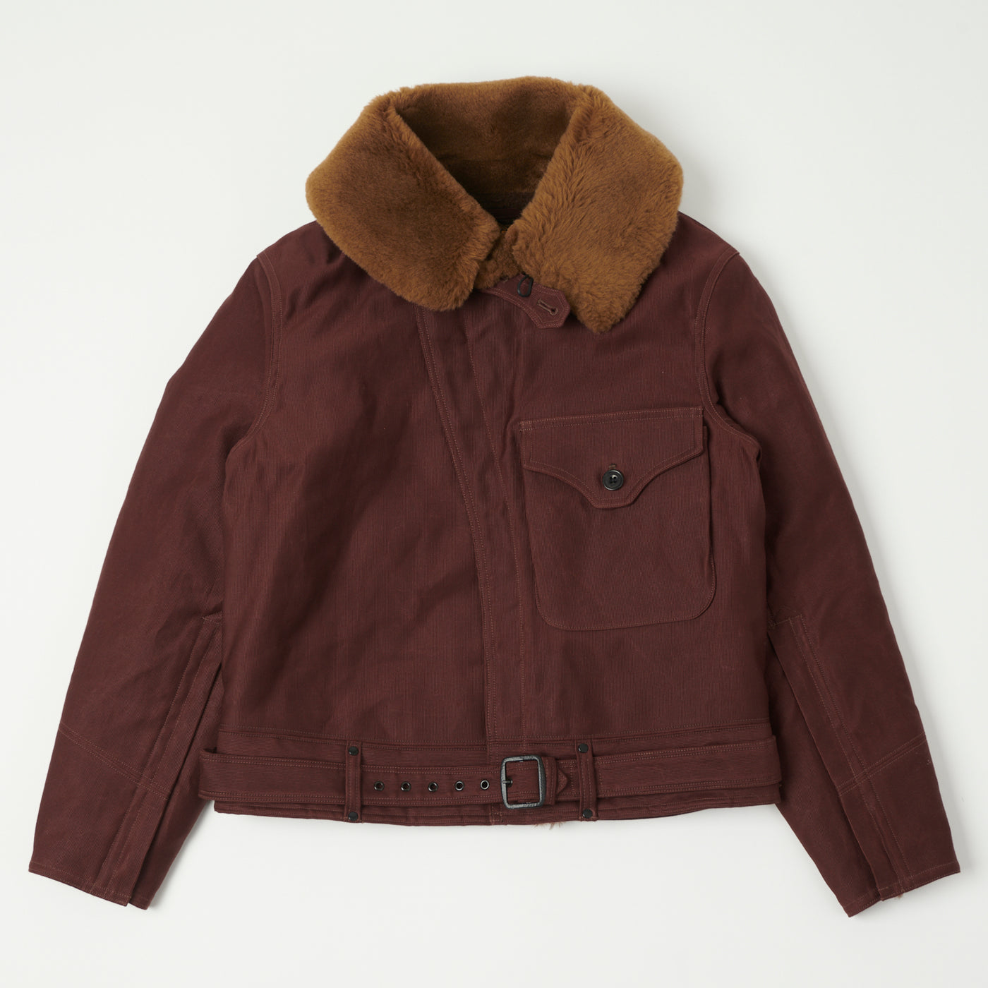 FREEWHEELERS S-3 WINTER FLYING JACKET SPECIAL EDITION Dark Khaki Green 38