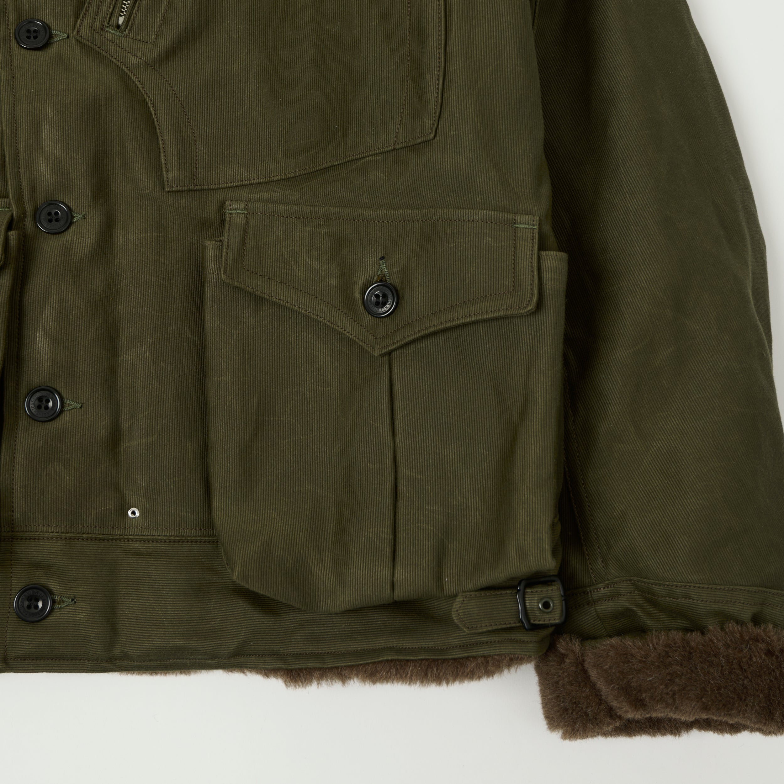 Freewheelers & Co Leather Togs 'Winter Aviators' Jacket - Dark