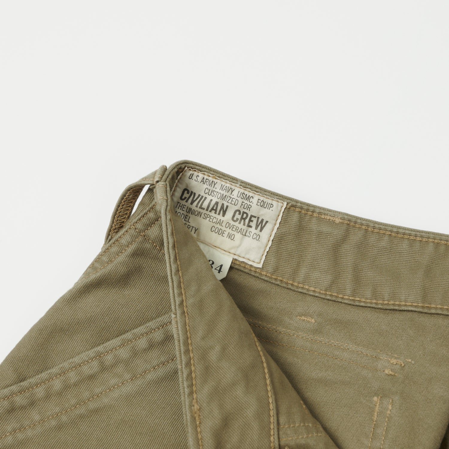 Freewheelers & Co Military Utility Trouser - Khaki Beige – SON OF