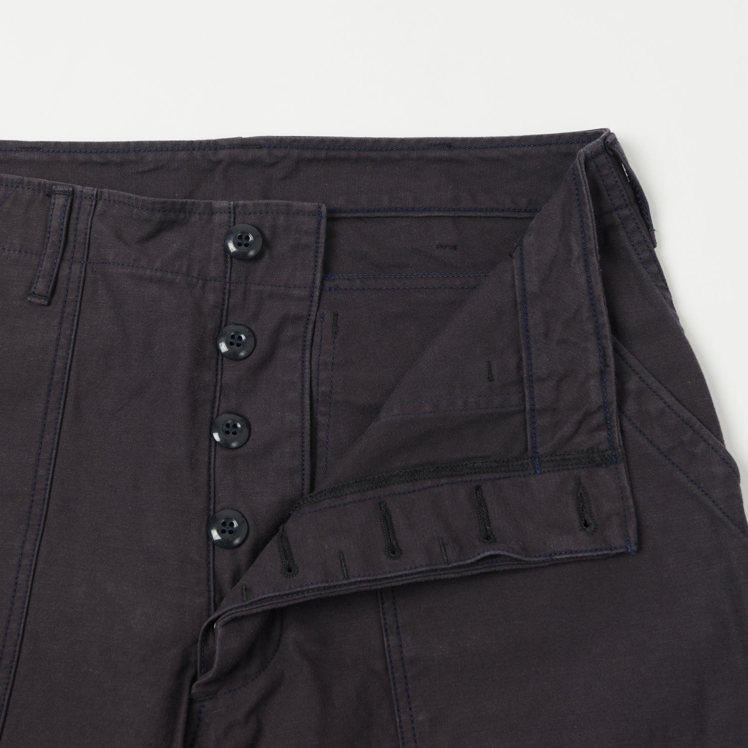 Freewheelers & Co Military Utility Trouser - Eggplant Navy
