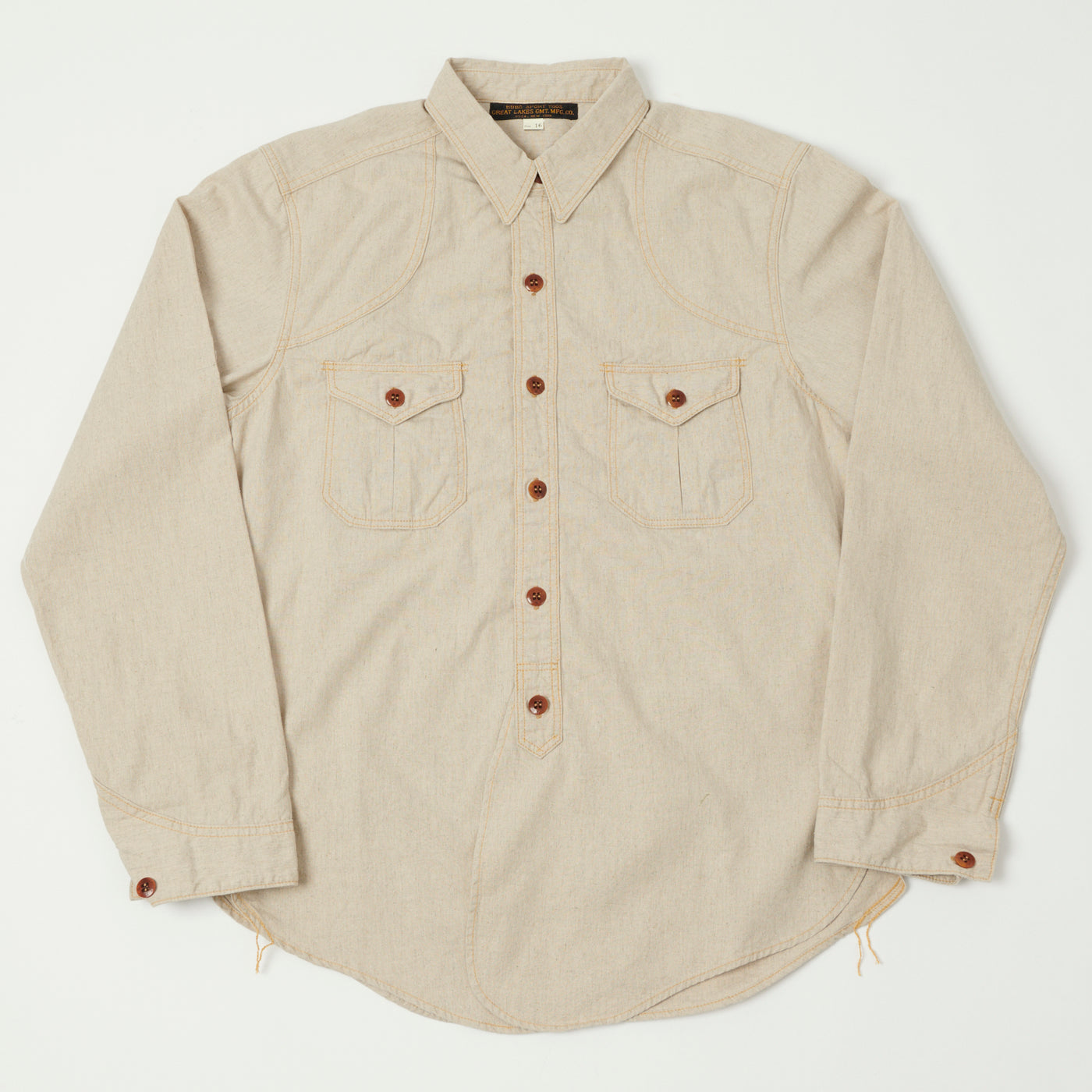 Freewheelers & Co Great Lakes 'Montauk' Shirt - Oatmeal