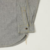 Freewheelers & Co Union Special Overalls 'Neal' Chambray Shirt - Black Pepper