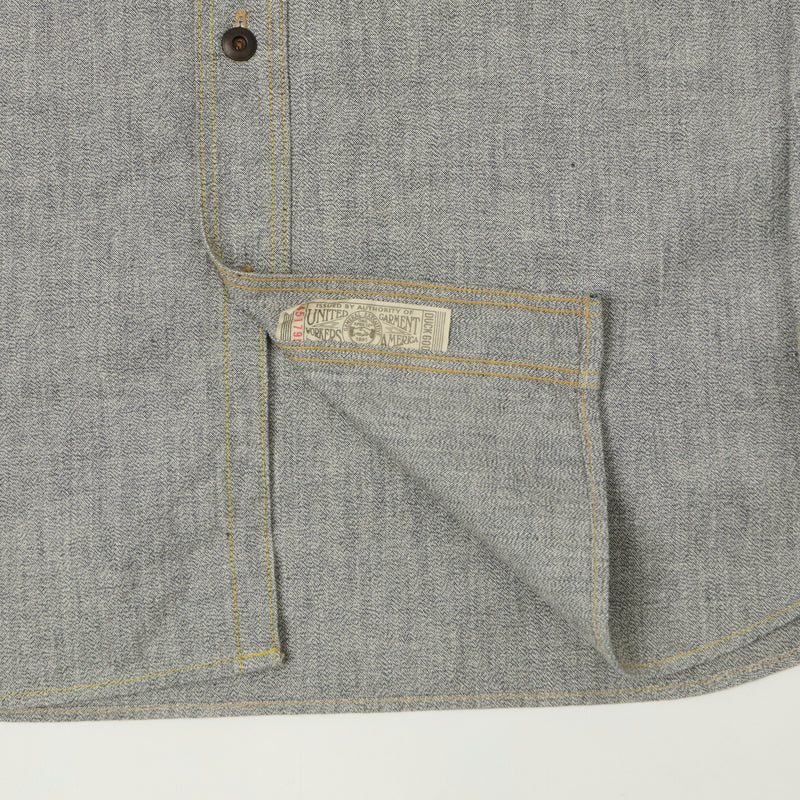 Freewheelers & Co Union Special Overalls 'Neal' Chambray Shirt - Black Pepper