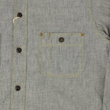 Freewheelers & Co Union Special Overalls 'Neal' Chambray Shirt - Black Pepper