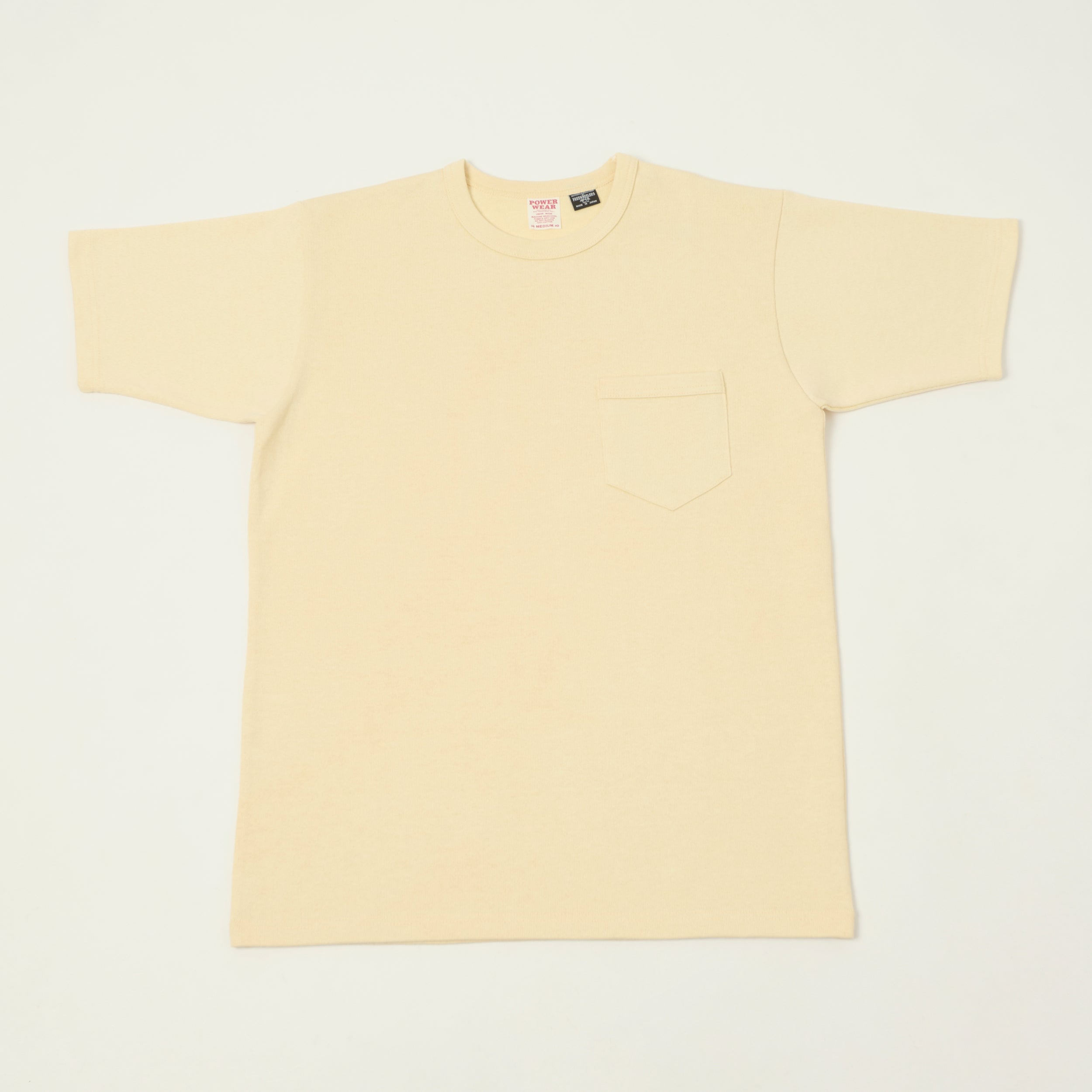 Freewheelers & Co Power Wear Short Sleeve Pocket Tee - Straw Cream