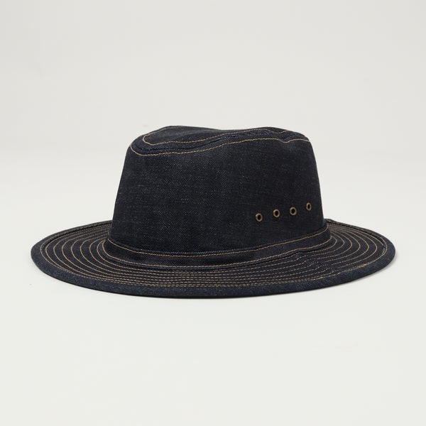 Freewheelers 'Smokey Bear' Woodsman Hat - Indigo Denim