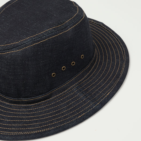 Freewheelers 'Smokey Bear' Woodsman Hat - Indigo Denim