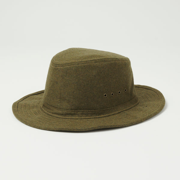 Freewheelers 2337004 'Smokey Bear' Wool Woodsman Hat - Olive