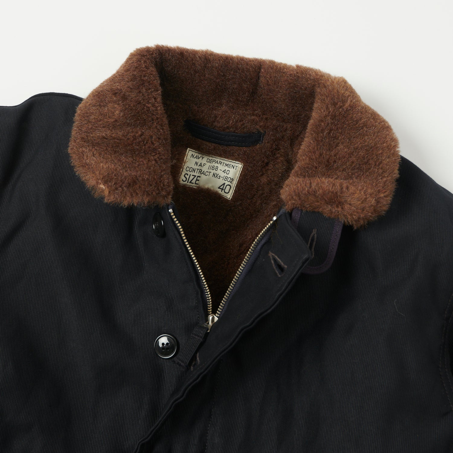 Freewheelers & Co 1940's Type N-1 Deck Jacket - Dark Navy