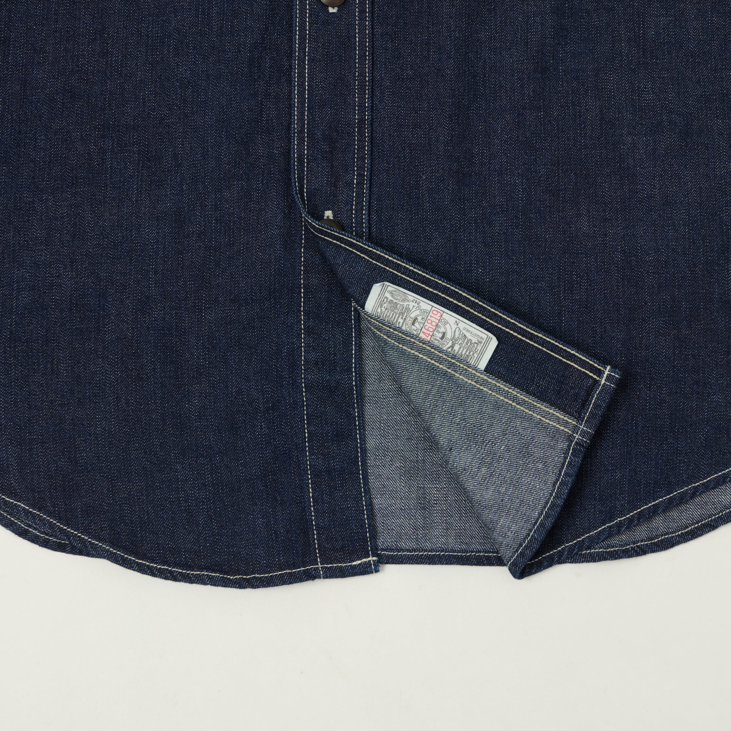 Freewheelers & Co Union Special Overalls 'Birner' 8.5oz Denim Mechanics Shirt - One Wash