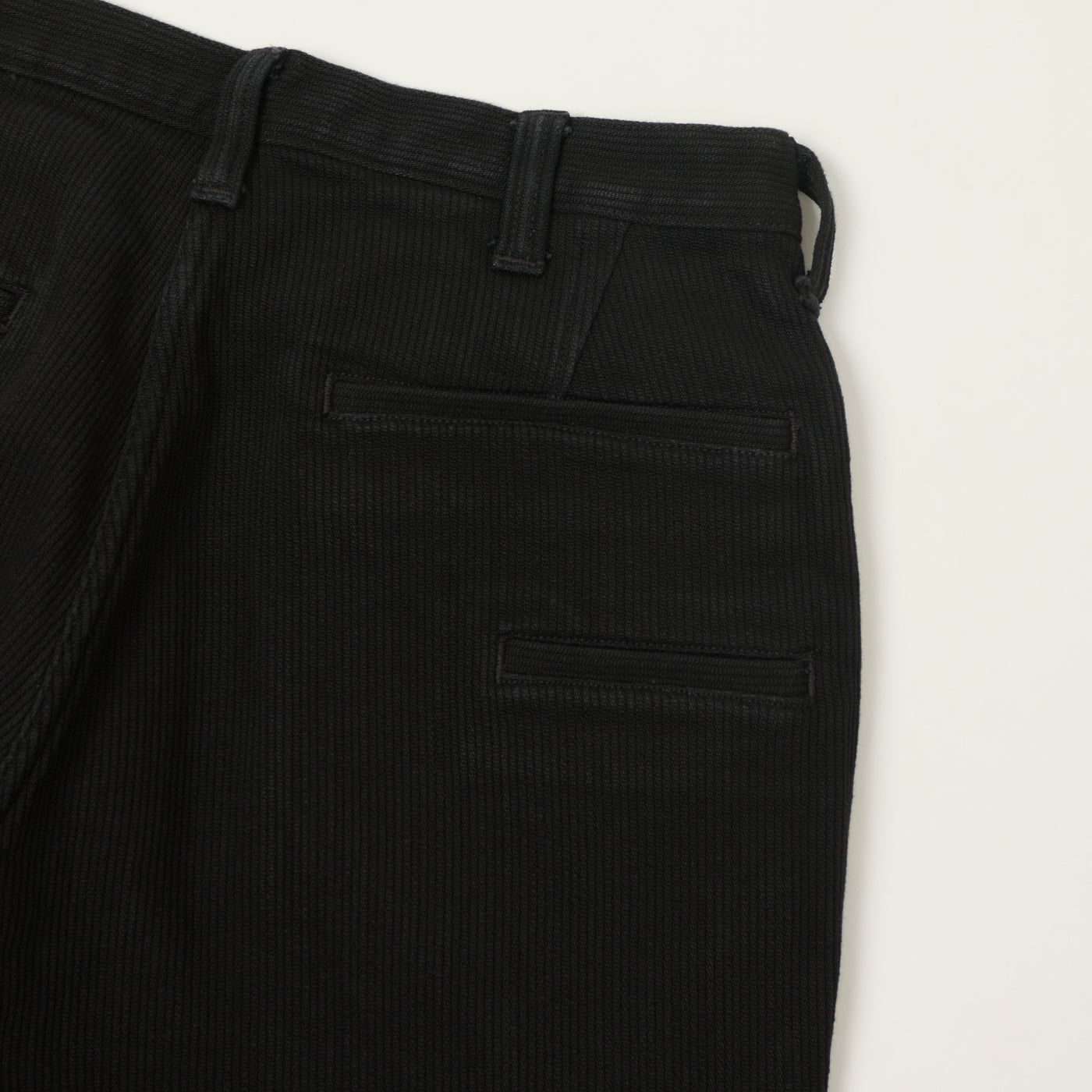 Freewheelers & Co Motor Psyclone 'Black Rogue' Bedford Cord Trousers - Rude Black