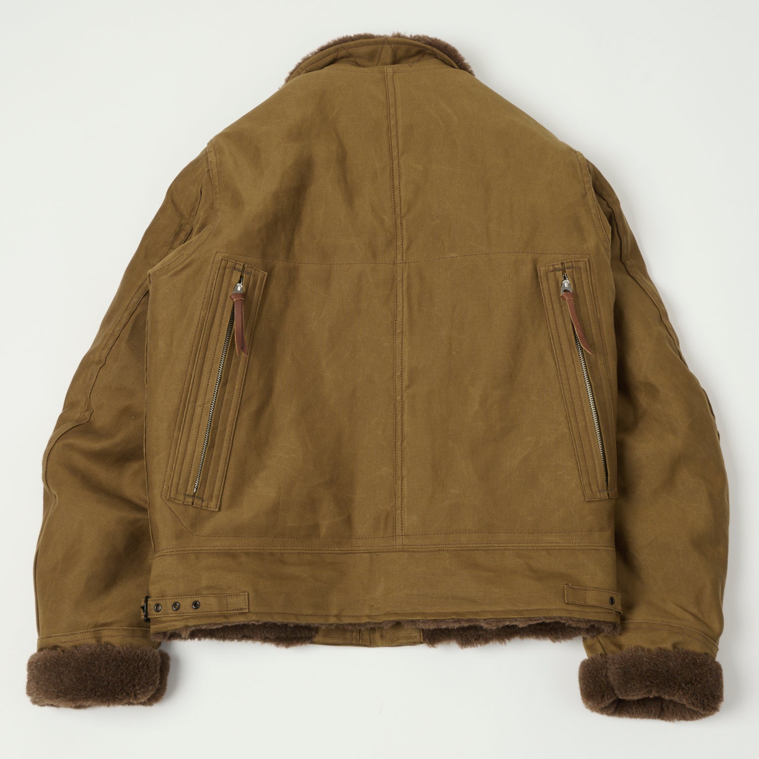 Freewheelers & Co 'Winter Aviators' Jacket - Sepia Brown