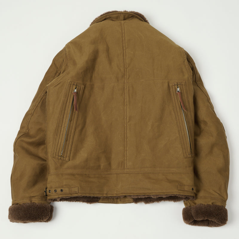 Freewheelers 'Winter Aviators' Jacket - Sepia Brown