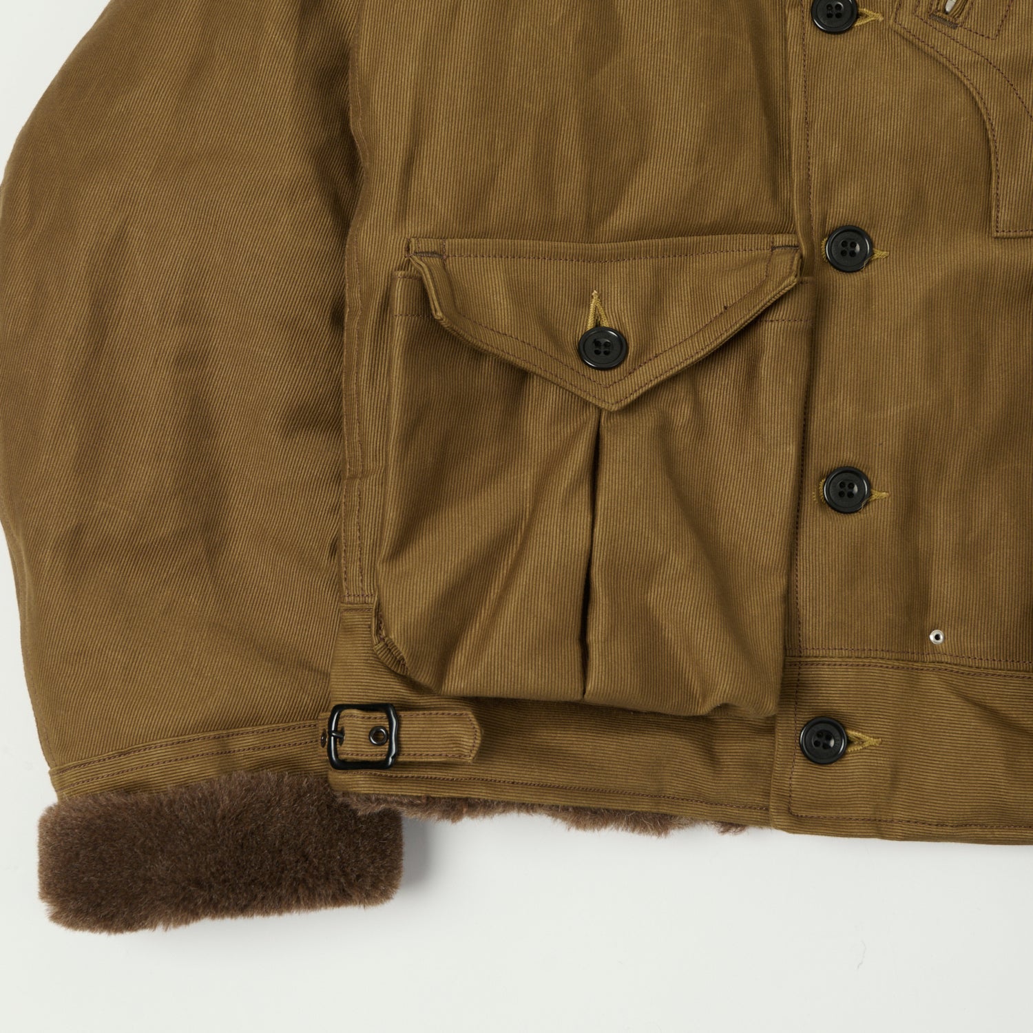Freewheelers & Co 'Winter Aviators' Jacket - Sepia Brown