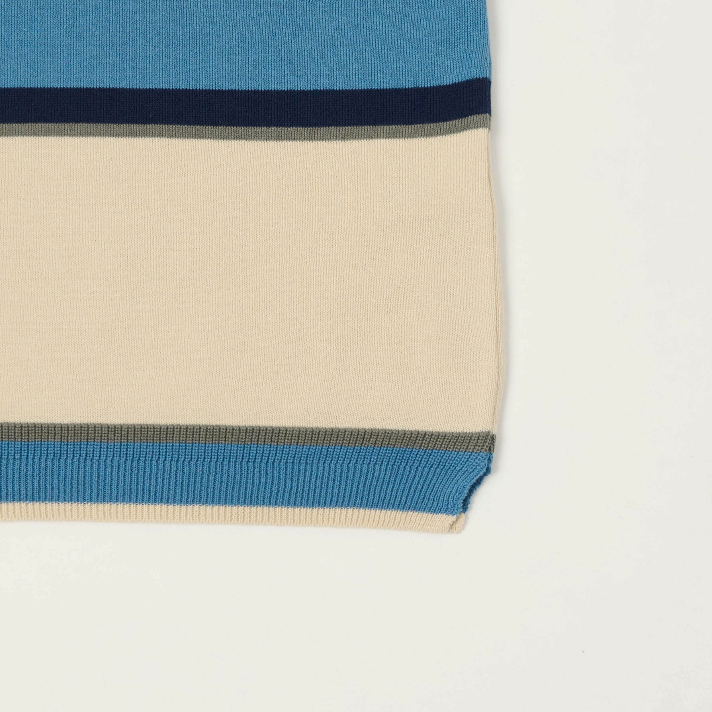 Fujito Border Knit T-Shirt - White – SON OF A STAG