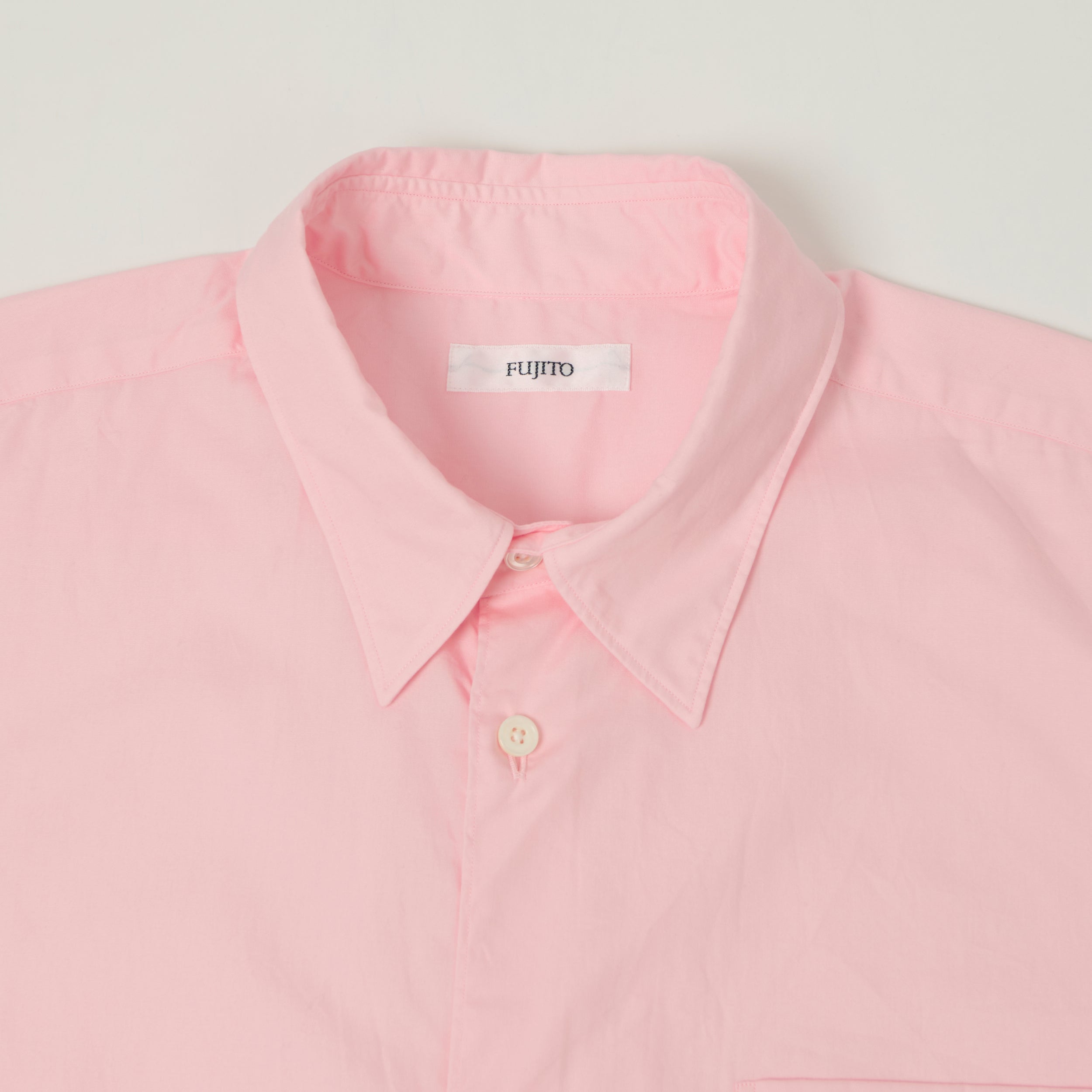 Fujito 'Big Sleeve' Button Up Shirt - Pink