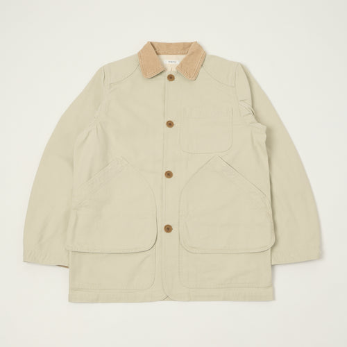 Fujito Duck Canvas Hunting Jacket - Light Beige