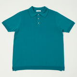 Fujito 'Easy' Solid Collar Knit Polo - Emerald