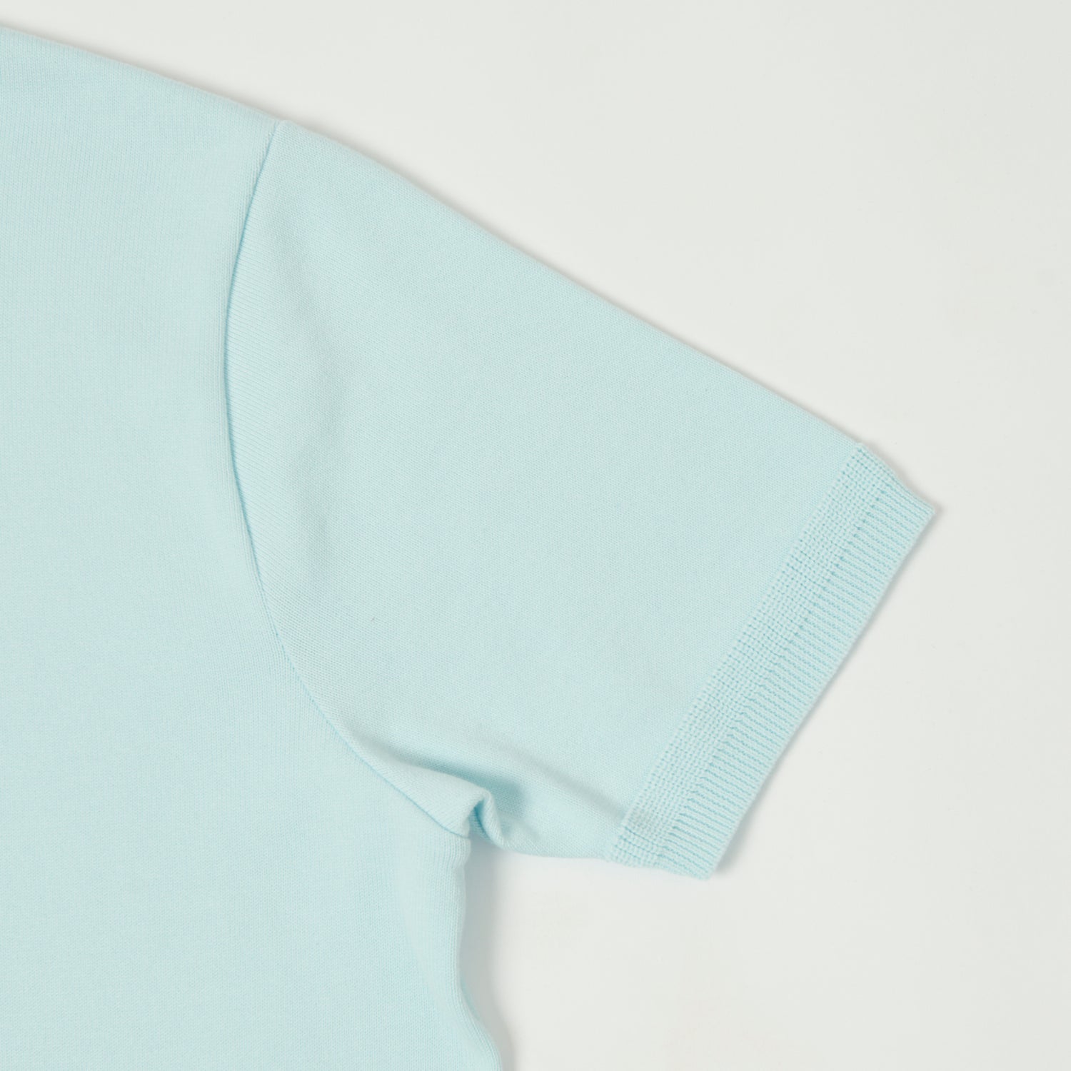 Fujito 'Easy' Solid Collar Knit Polo - Sax