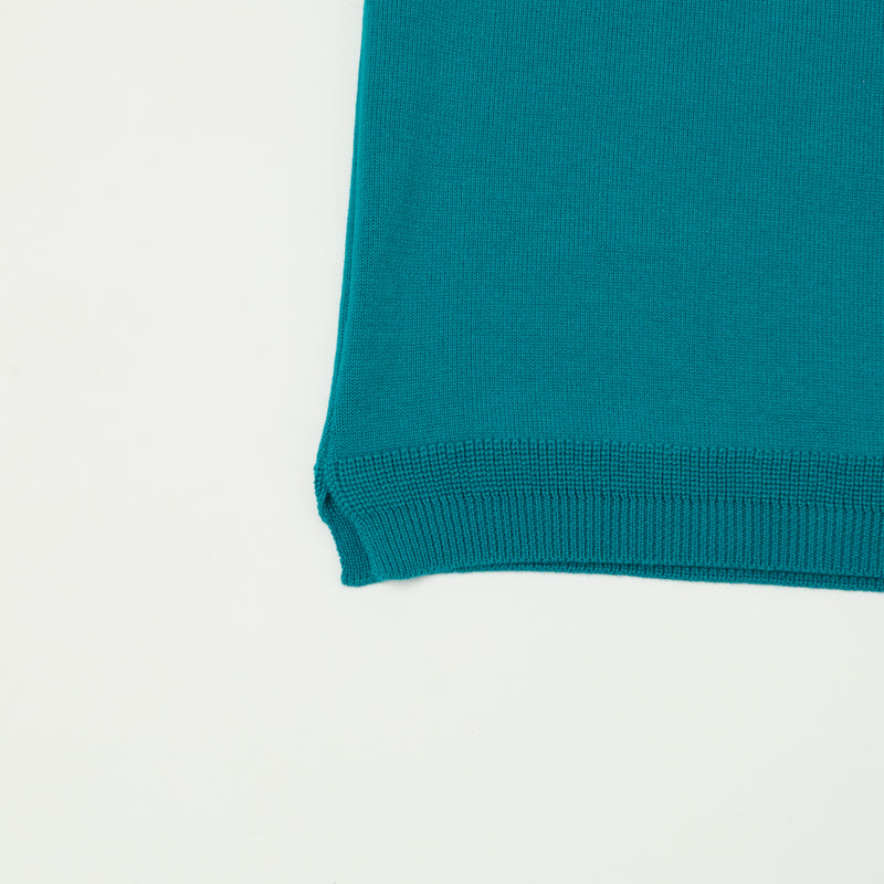 Fujito Knit Crew Neck T-Shirt - Emerald