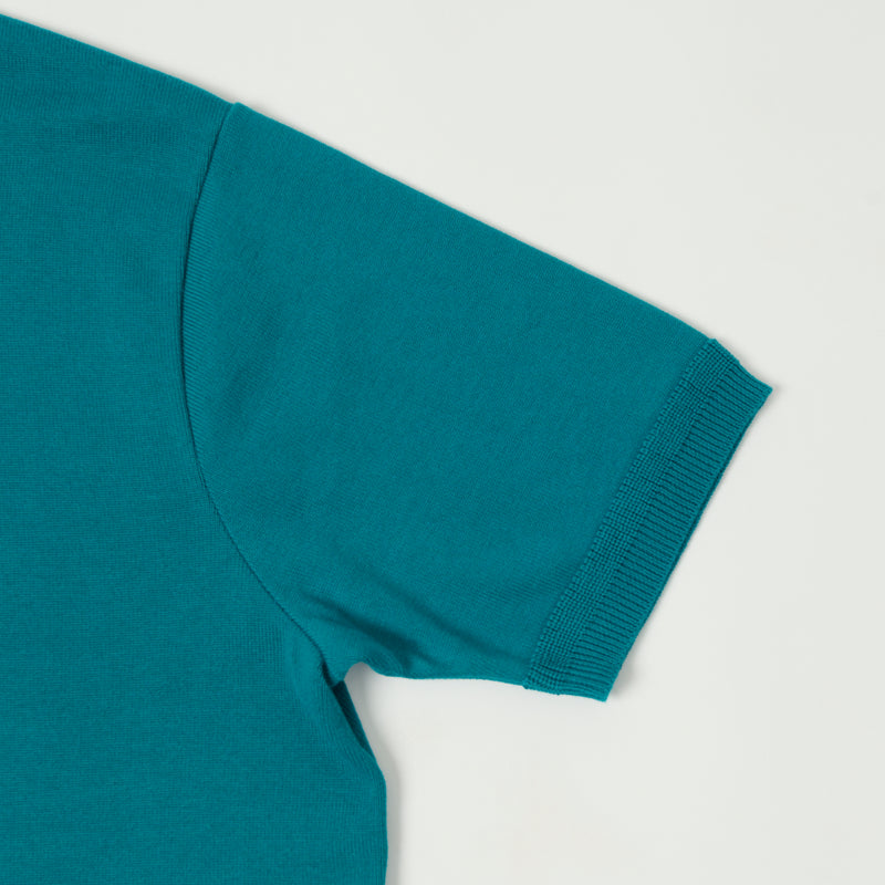 Fujito Knit Crew Neck T-Shirt - Emerald