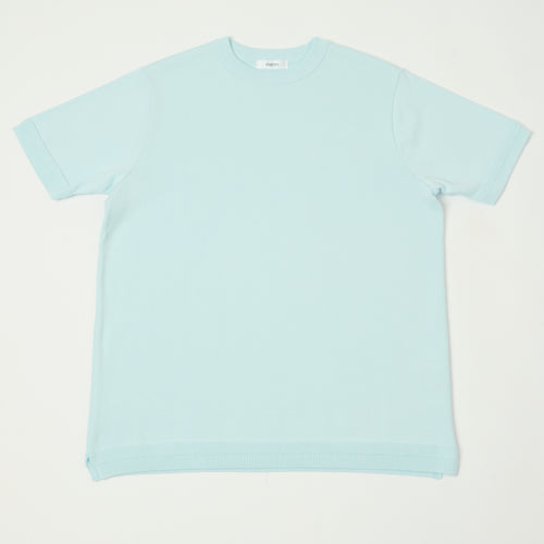 Fujito Knit Crew Neck T-Shirt - Sax