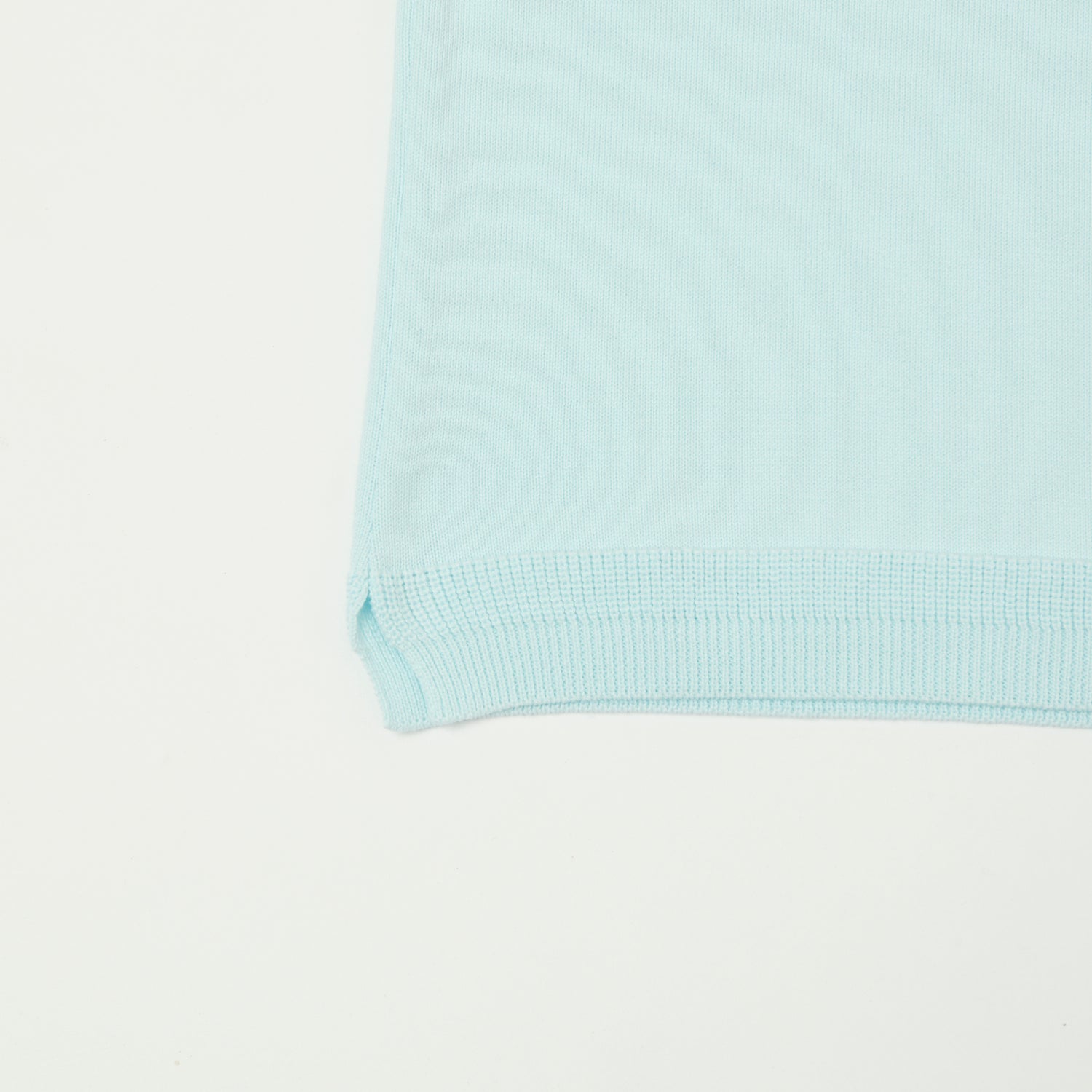 Fujito Knit Crew Neck T-Shirt - Sax