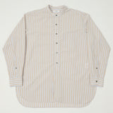 Fujito Officer Shirt - Orange Stripe