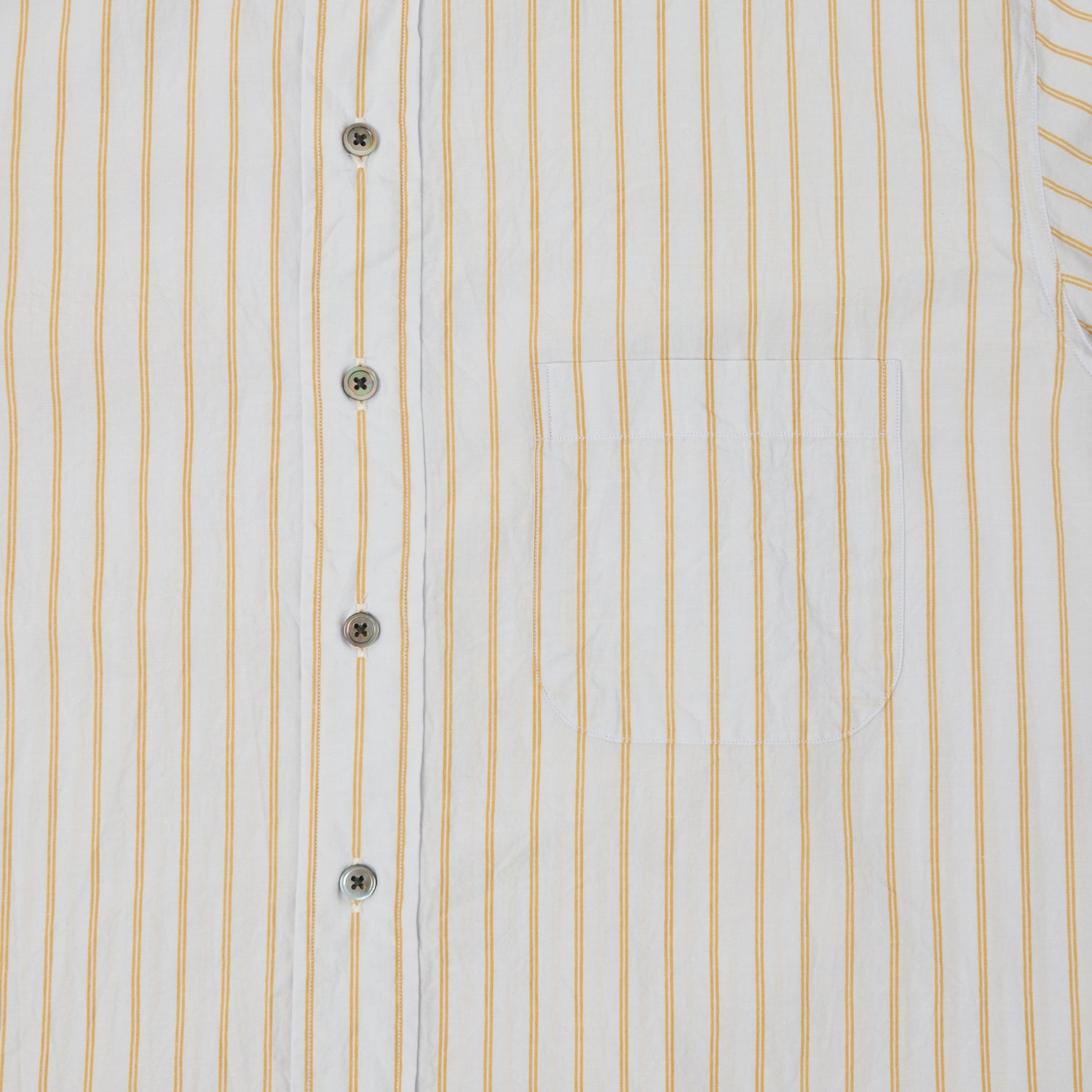 Fujito Officer Shirt - Orange Stripe