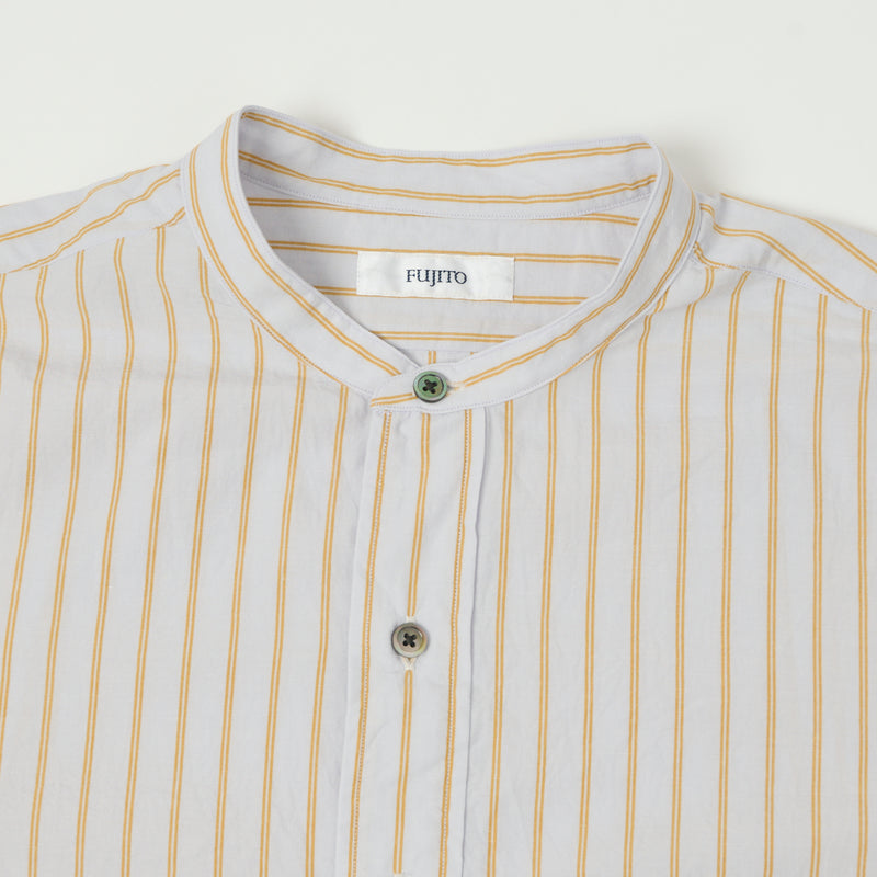 Fujito Officer Shirt - Orange Stripe