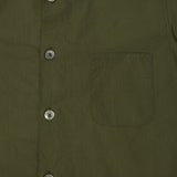 Fujito Rib Collar Short Sleeve Shirt - Olive