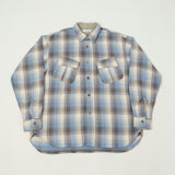 Fujito Fatigue Pocket Plaid Shirt - Blue