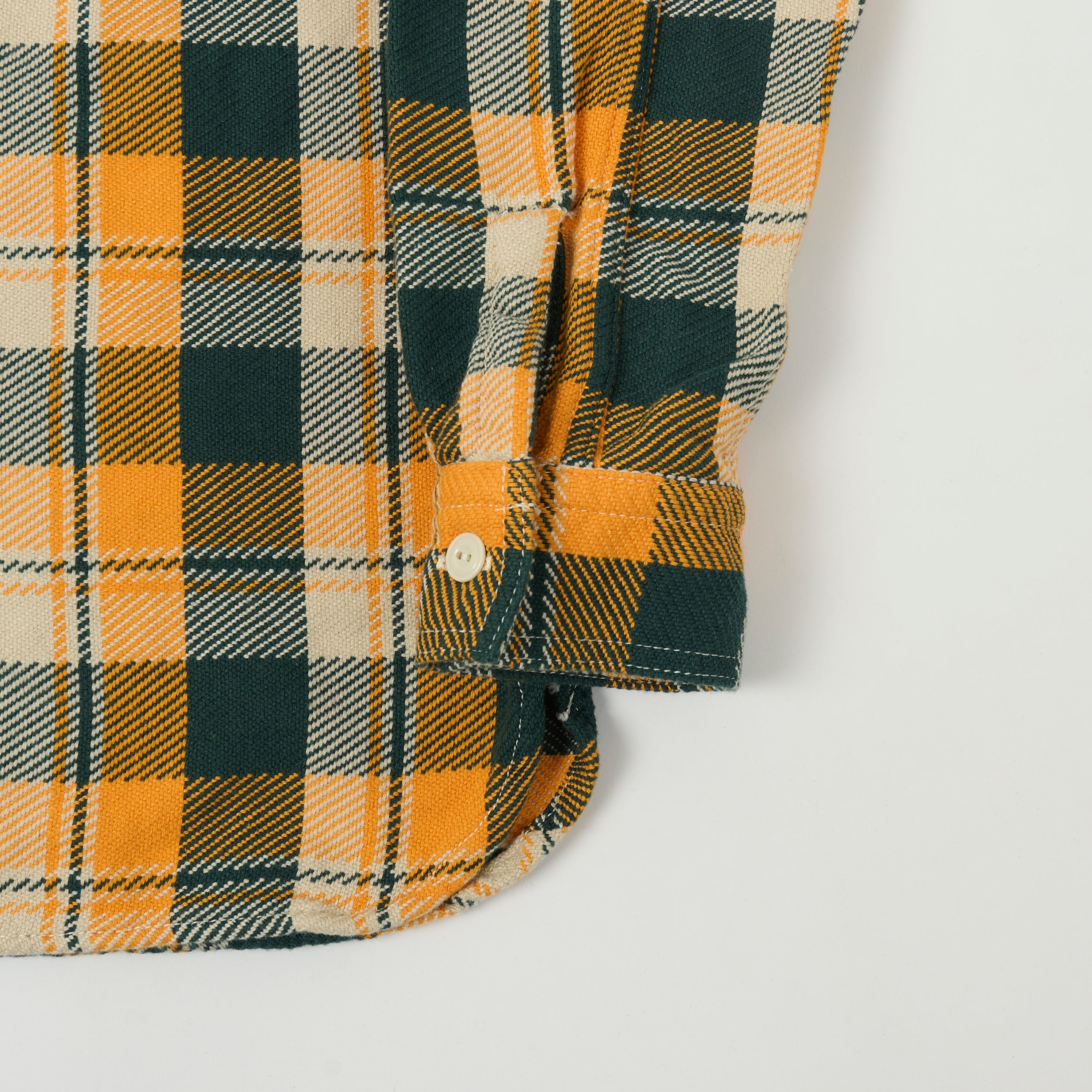 FULLCOUNT 4085 Check Flannel Shirt - Yellow/Green