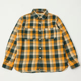 Full Count 4085 Check Flannel Shirt - Yellow/Green