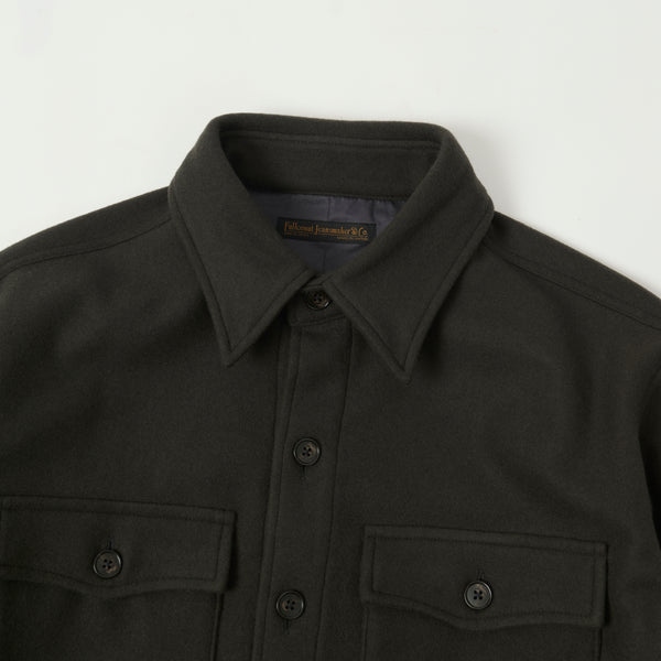 Full Count 4088S Heavy Wool CPO Shirt - Black